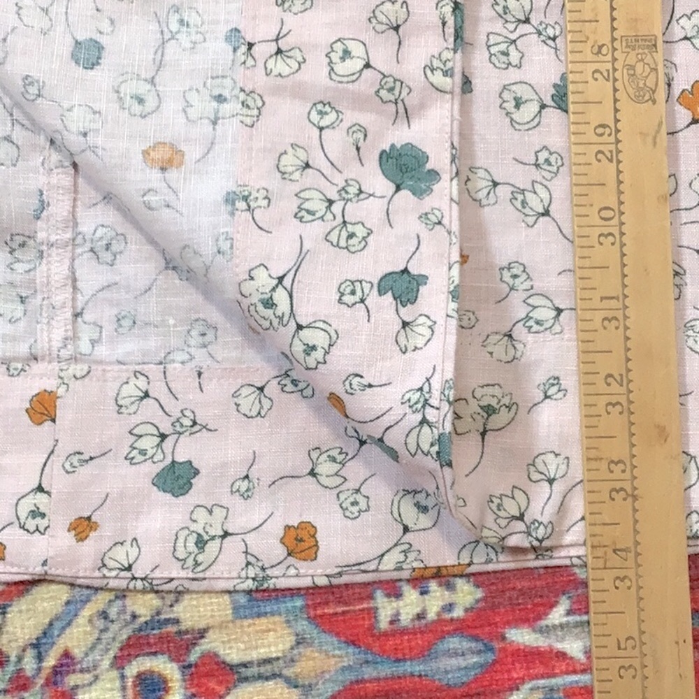 Cynthia Rowley Linen A-Line Sleeveless Floral Sun Dress with Pockets Sz.M - Picture 6 of 7